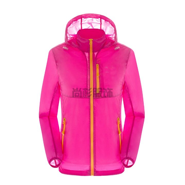 女款黃拉鏈款超輕皮膚風衣Q614(圖3)